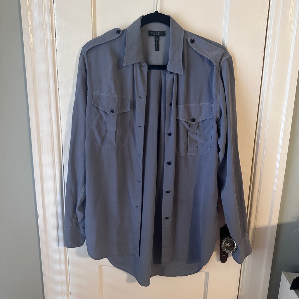 Rag & Bone Silk Button Down